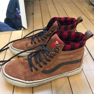 Vans Sk8-Hi MTE Glazed Ginger/Plaid, W 9, M 7.5